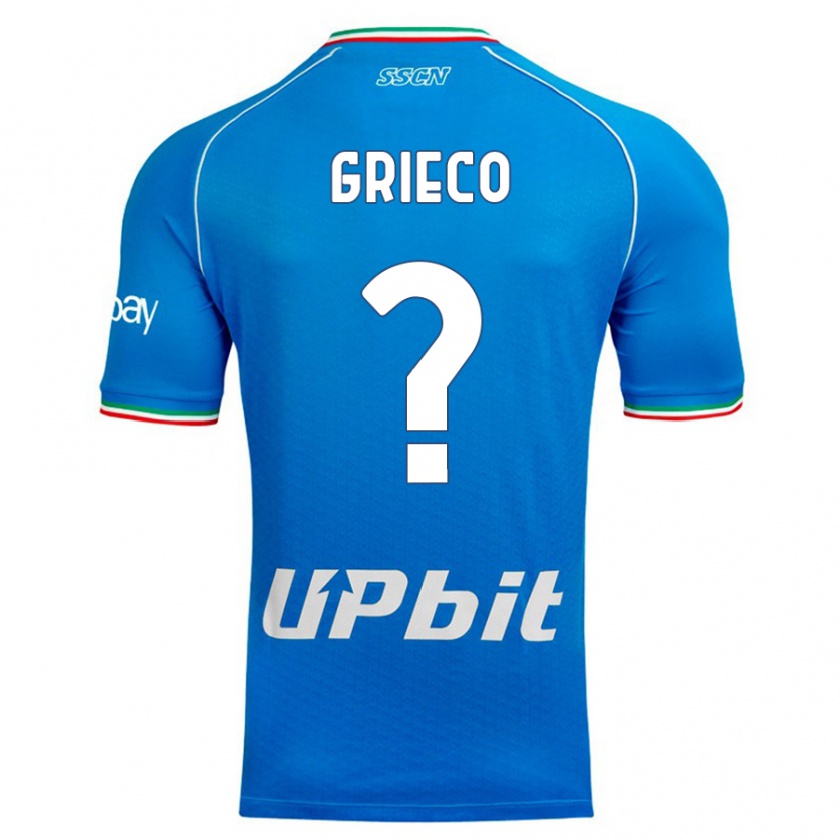 Kandiny Heren Alessandro Grieco #0 Hemelsblauw Thuisshirt Thuistenue 2023/24 T-Shirt België