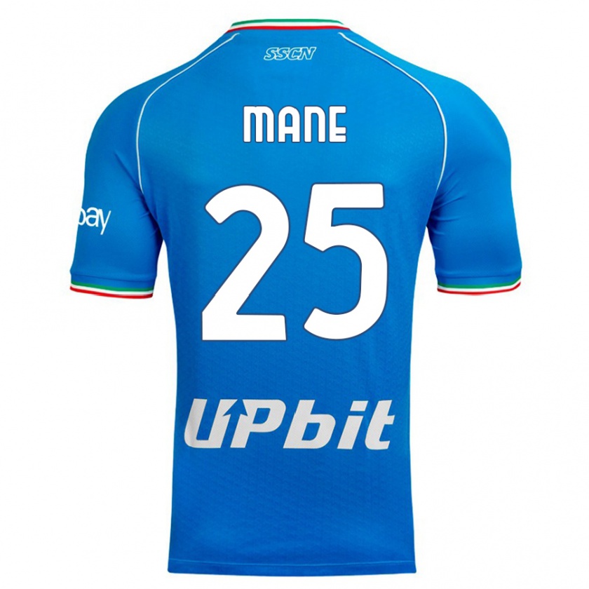 Kandiny Uomo Maglia Balla Mousa Mane #25 Cielo Blu Kit Gara Home 2023/24 Maglietta