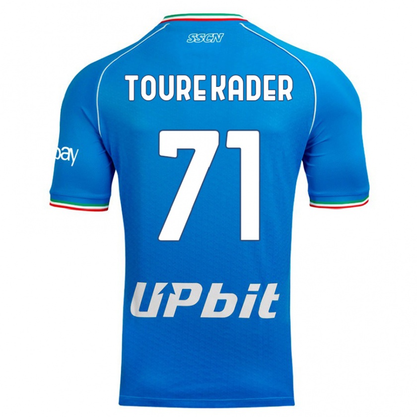 Kandiny Heren Aziz Toure Kader #71 Hemelsblauw Thuisshirt Thuistenue 2023/24 T-Shirt België