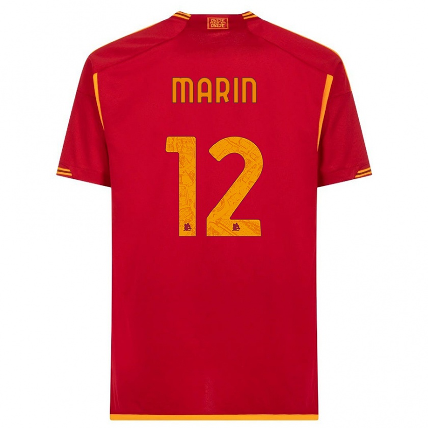 Kandiny Uomo Maglia Renato Marin #12 Rosso Kit Gara Home 2023/24 Maglietta