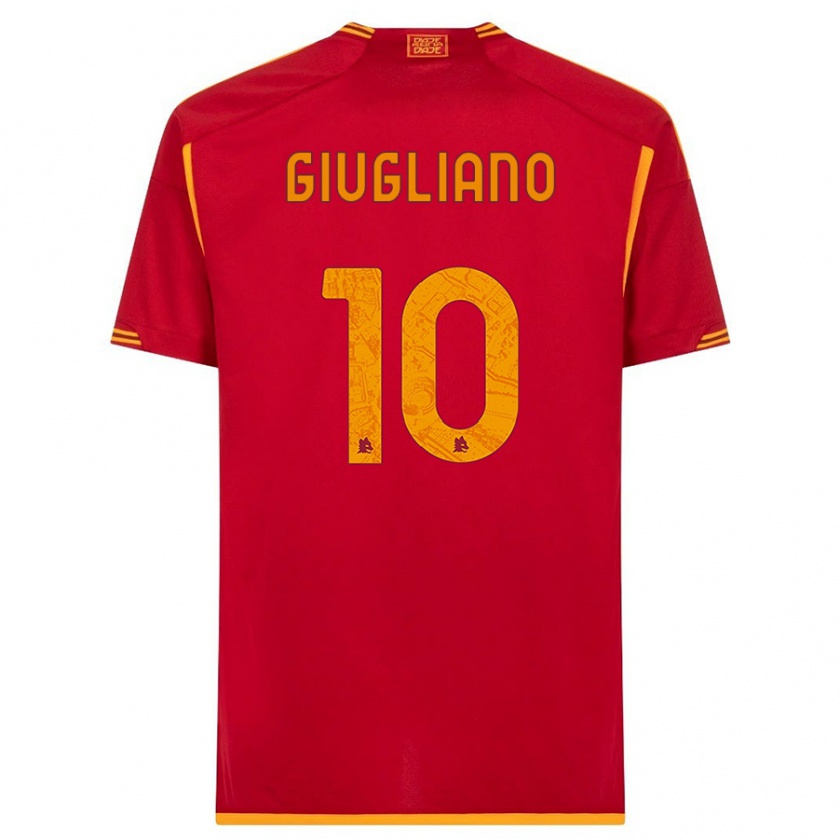 Kandiny Hombre Camiseta Manuela Giugliano #10 Rojo 1ª Equipación 2023/24 La Camisa