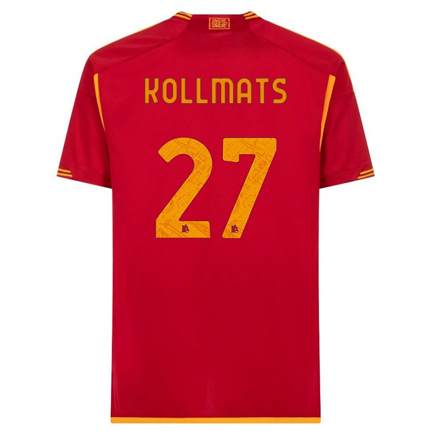 Kandiny Hombre Camiseta Beata Kollmats #27 Rojo 1ª Equipación 2023/24 La Camisa