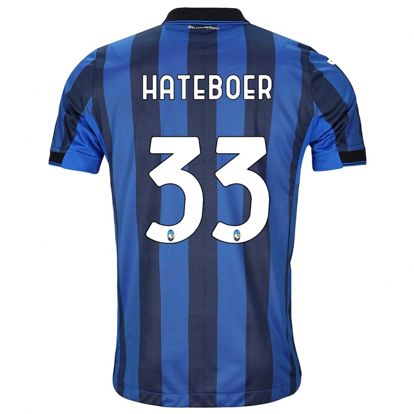 Kandiny Heren Hans Hateboer #33 Zwart Blauw Thuisshirt Thuistenue 2023/24 T-Shirt België