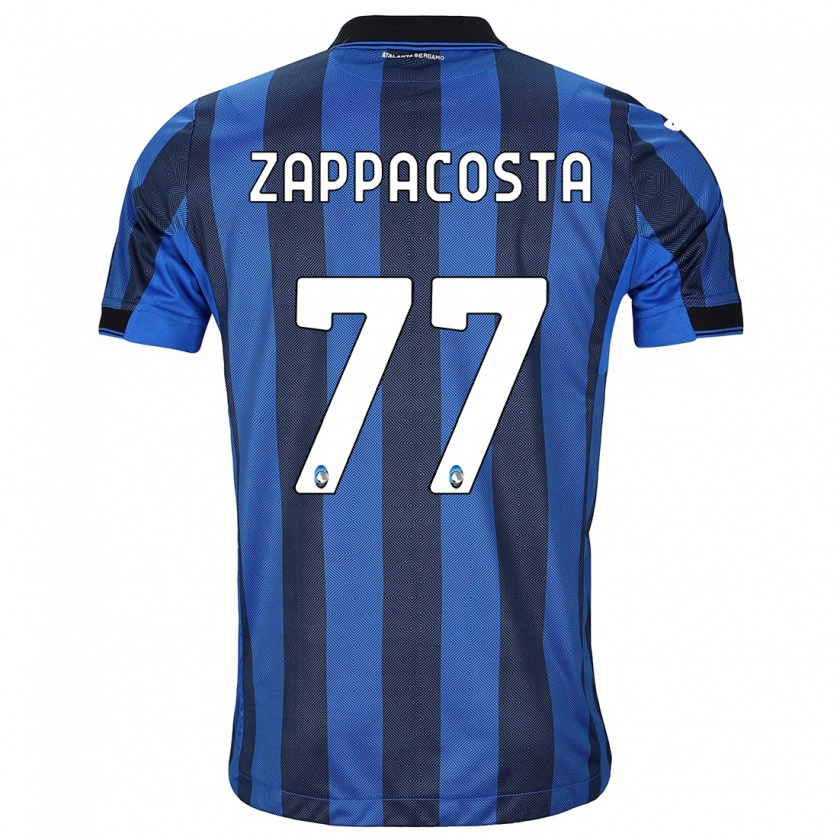 Kandiny Heren Davide Zappacosta #77 Zwart Blauw Thuisshirt Thuistenue 2023/24 T-Shirt België