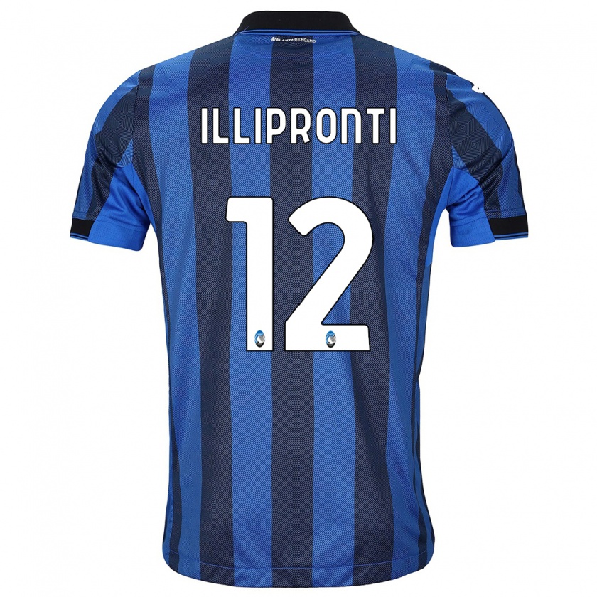 Kandiny Heren Filippo Illipronti #12 Zwart Blauw Thuisshirt Thuistenue 2023/24 T-Shirt België