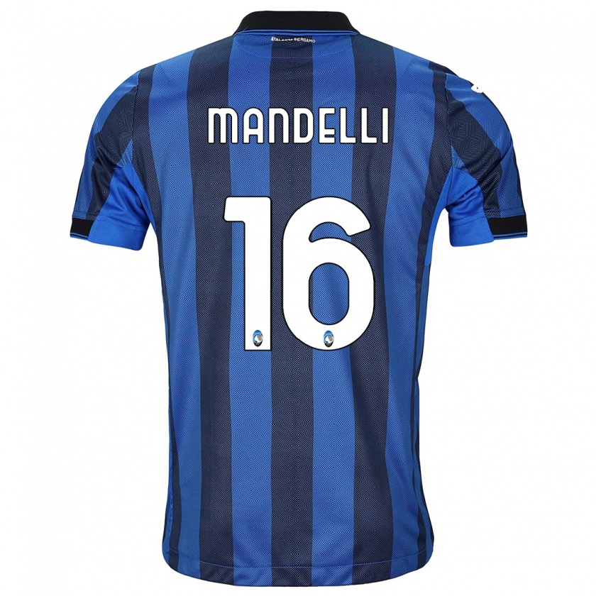 Kandiny Heren Giulia Mandelli #16 Zwart Blauw Thuisshirt Thuistenue 2023/24 T-Shirt België