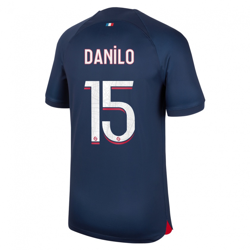 Kandiny Heren Danilo Pereira #15 Blauw Rood Thuisshirt Thuistenue 2023/24 T-Shirt België