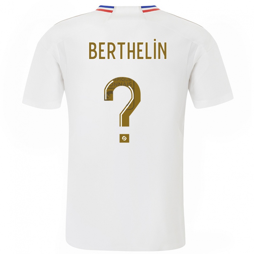 Kandiny Heren Romain Berthelin #0 Wit Thuisshirt Thuistenue 2023/24 T-Shirt België