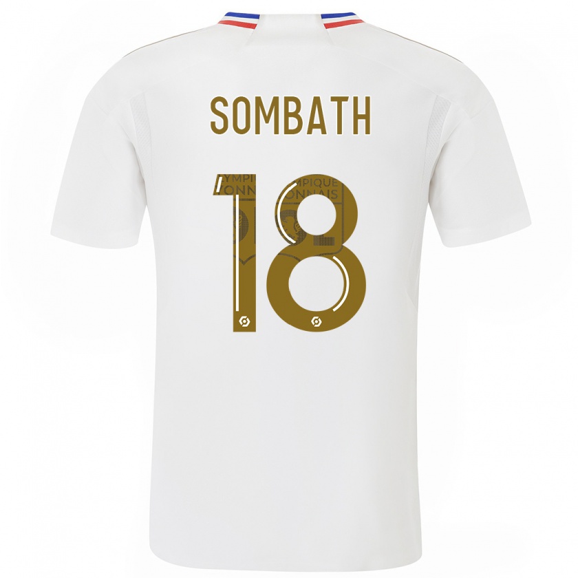 Kandiny Uomo Maglia Alice Sombath #18 Bianco Kit Gara Home 2023/24 Maglietta