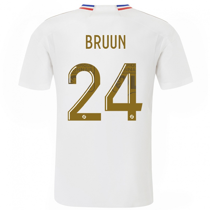 Kandiny Heren Signe Bruun #24 Wit Thuisshirt Thuistenue 2023/24 T-Shirt België