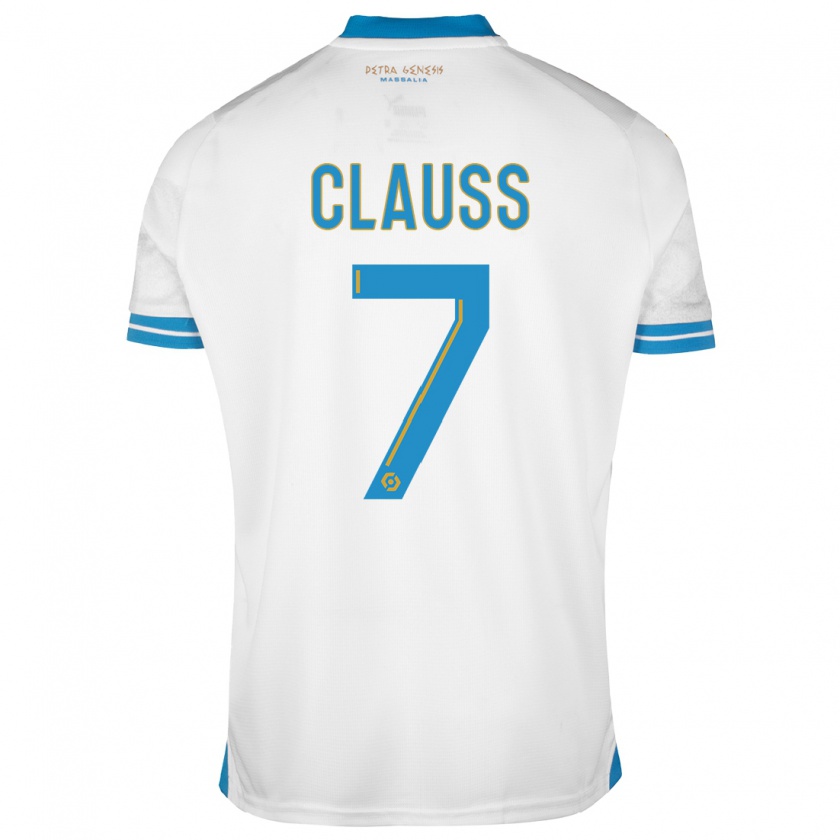 Kandiny Heren Jonathan Clauss #7 Wit Thuisshirt Thuistenue 2023/24 T-Shirt België