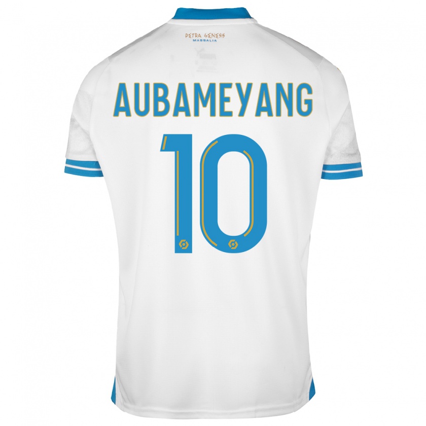 Kandiny Herren Pierre-Emerick Aubameyang #10 Weiß Heimtrikot Trikot 2023/24 T-Shirt Österreich