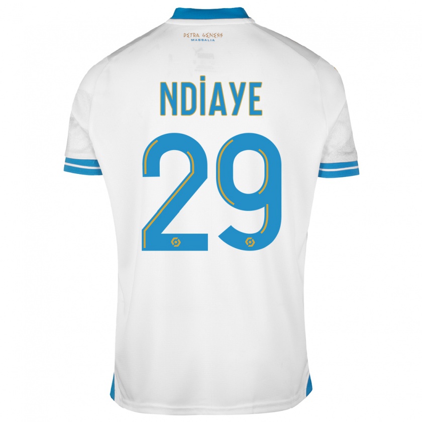 Kandiny Heren Iliman Ndiaye #29 Wit Thuisshirt Thuistenue 2023/24 T-Shirt België