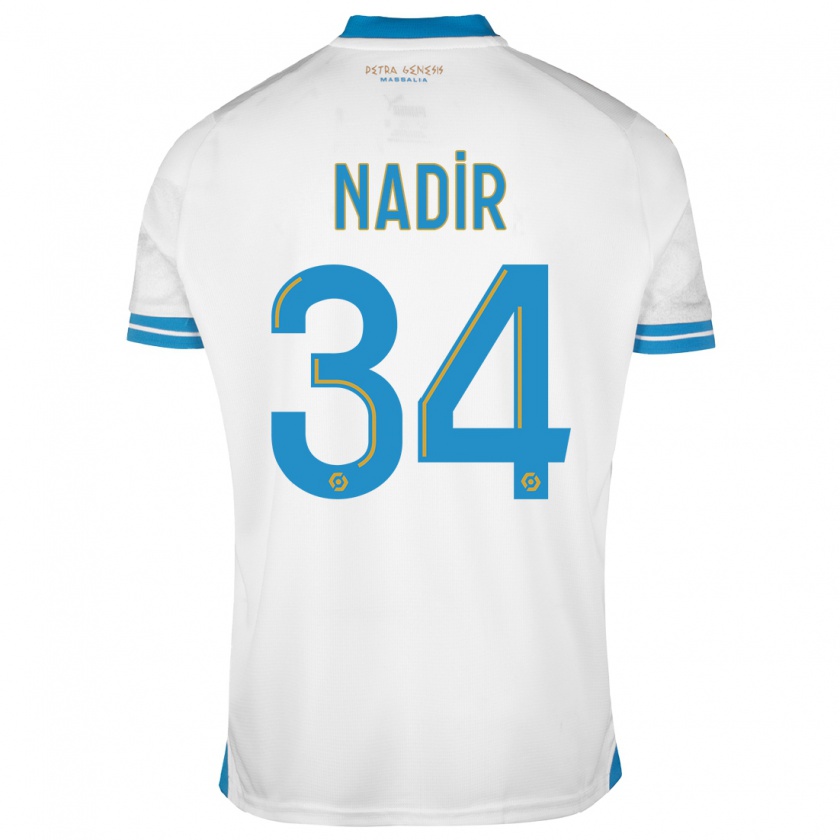 Kandiny Heren Bilal Nadir #34 Wit Thuisshirt Thuistenue 2023/24 T-Shirt België