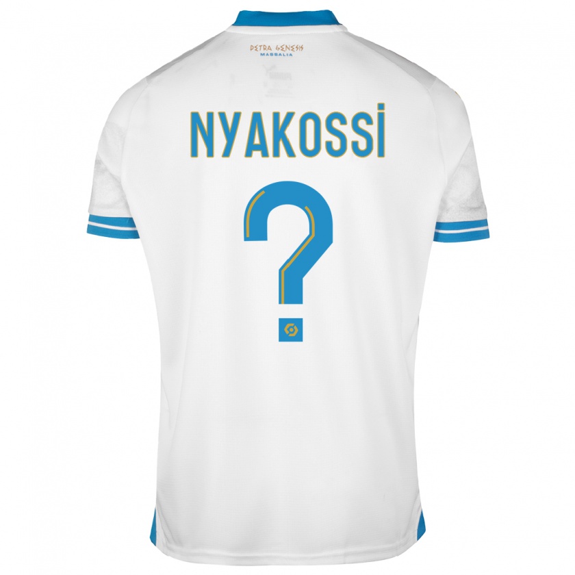 Kandiny Uomo Maglia Roggerio Nyakossi #0 Bianco Kit Gara Home 2023/24 Maglietta