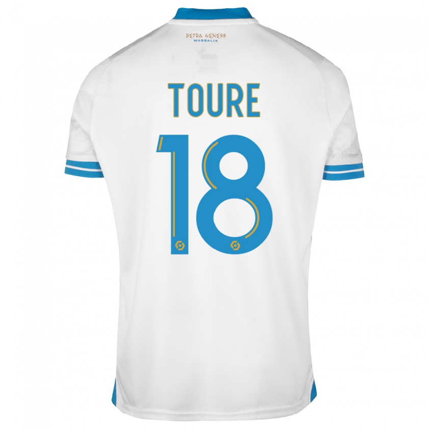 Kandiny Heren Isaak Toure #18 Wit Thuisshirt Thuistenue 2023/24 T-Shirt België