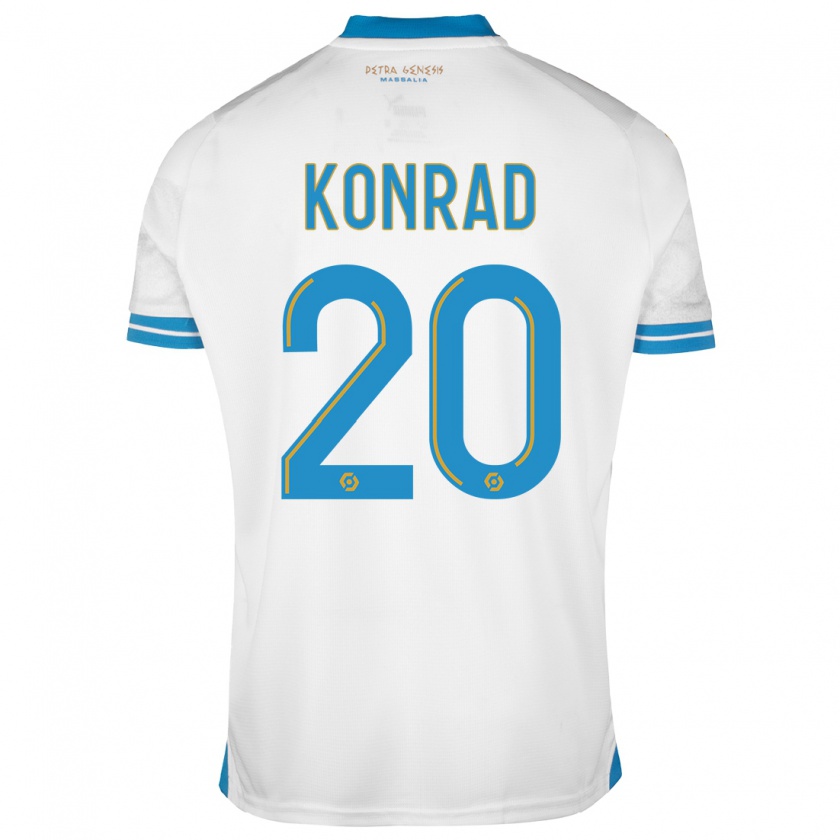 Kandiny Heren Konrad De La Fuente #20 Wit Thuisshirt Thuistenue 2023/24 T-Shirt België