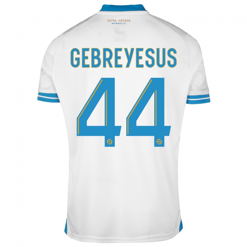 Kandiny Uomo Maglia Esey Gebreyesus #44 Bianco Kit Gara Home 2023/24 Maglietta