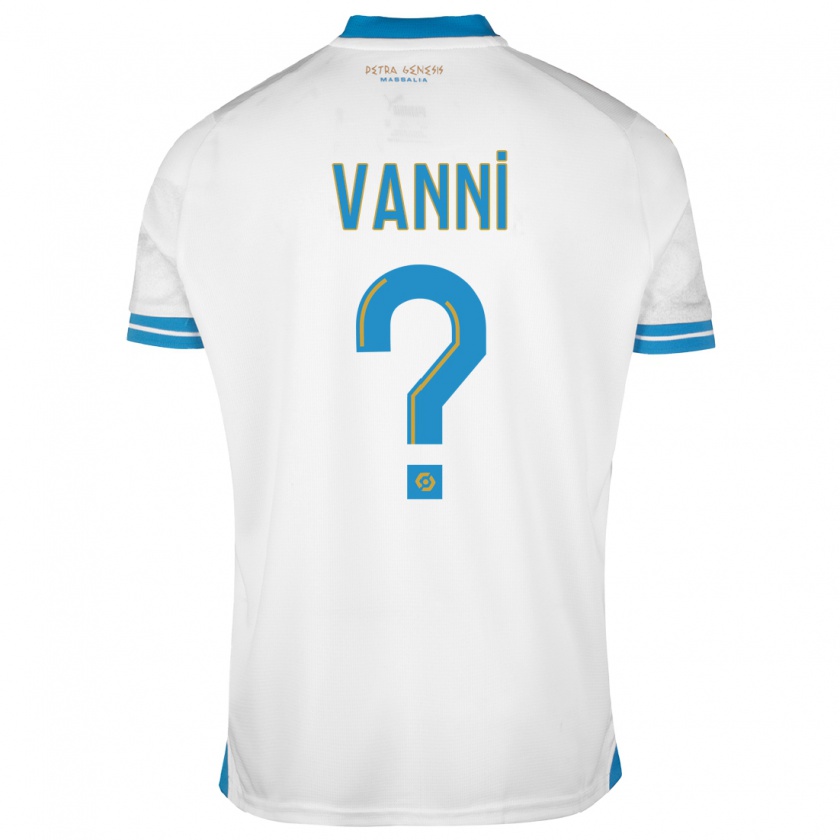 Kandiny Uomo Maglia Fabio Vanni #0 Bianco Kit Gara Home 2023/24 Maglietta