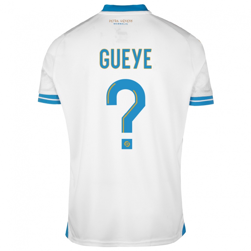 Kandiny Uomo Maglia Daouda Gueye #0 Bianco Kit Gara Home 2023/24 Maglietta