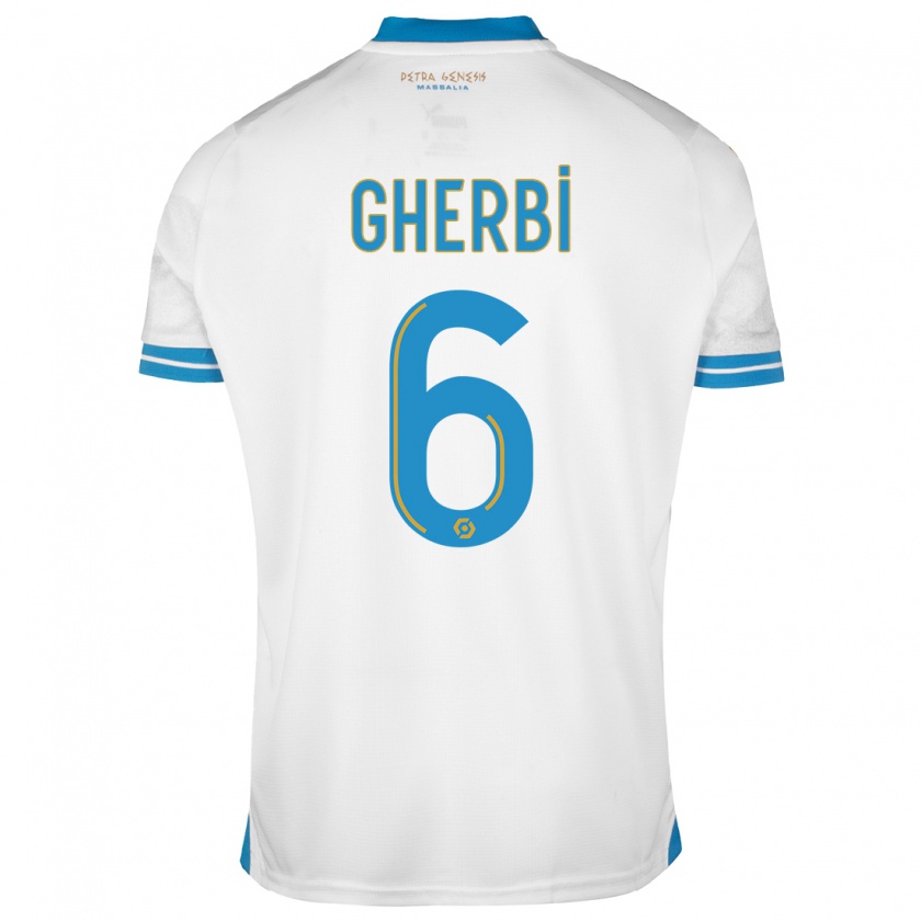 Kandiny Uomo Maglia Candice Gherbi #6 Bianco Kit Gara Home 2023/24 Maglietta