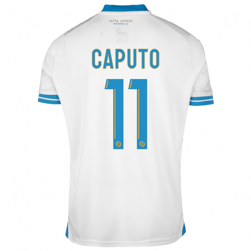 Kandiny Uomo Maglia Cindy Caputo #11 Bianco Kit Gara Home 2023/24 Maglietta