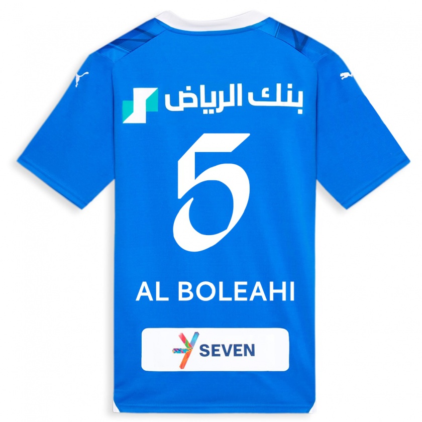 Kandiny Herren Ali Al-Boleahi #5 Blau Heimtrikot Trikot 2023/24 T-Shirt Österreich