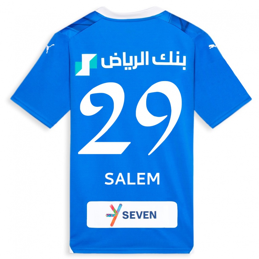 Kandiny Uomo Maglia Salem Al-Dawsari #29 Blu Kit Gara Home 2023/24 Maglietta