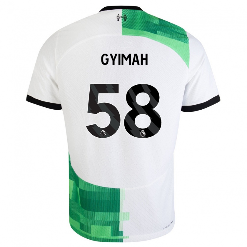 Kandiny Herren Francis Gyimah #58 Weiß Grün Auswärtstrikot Trikot 2023/24 T-Shirt Österreich