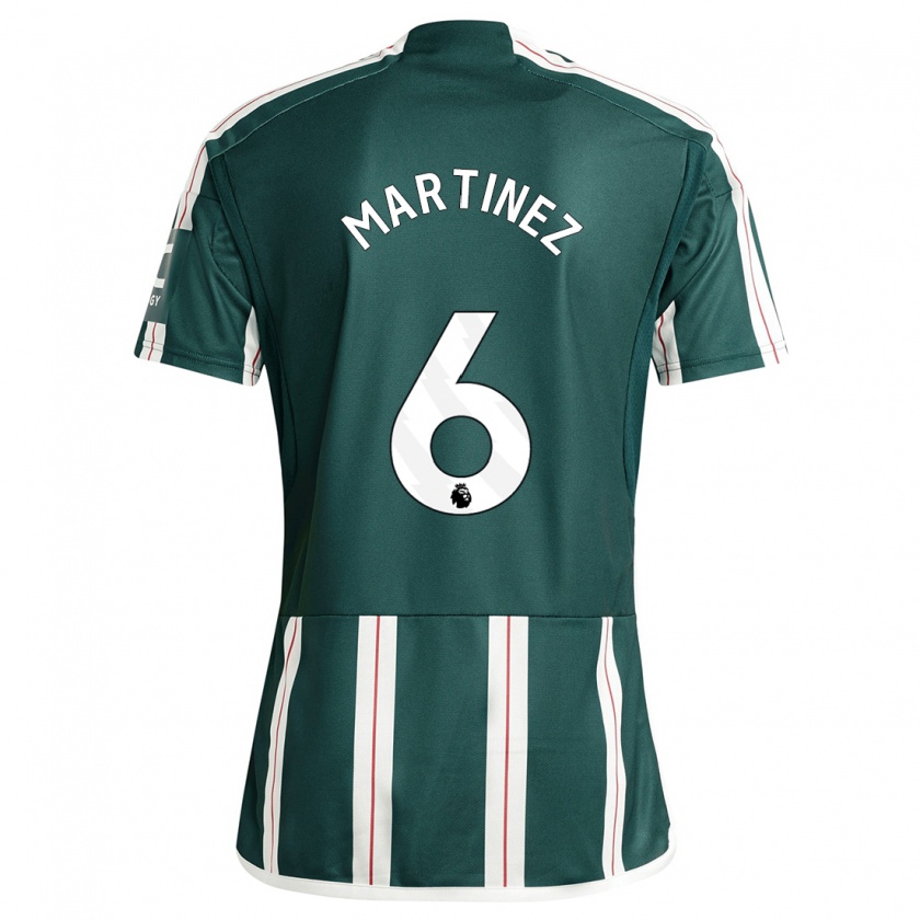 Kandiny Uomo Maglia Lisandro Martínez #6 Verde Scuro Kit Gara Away 2023/24 Maglietta