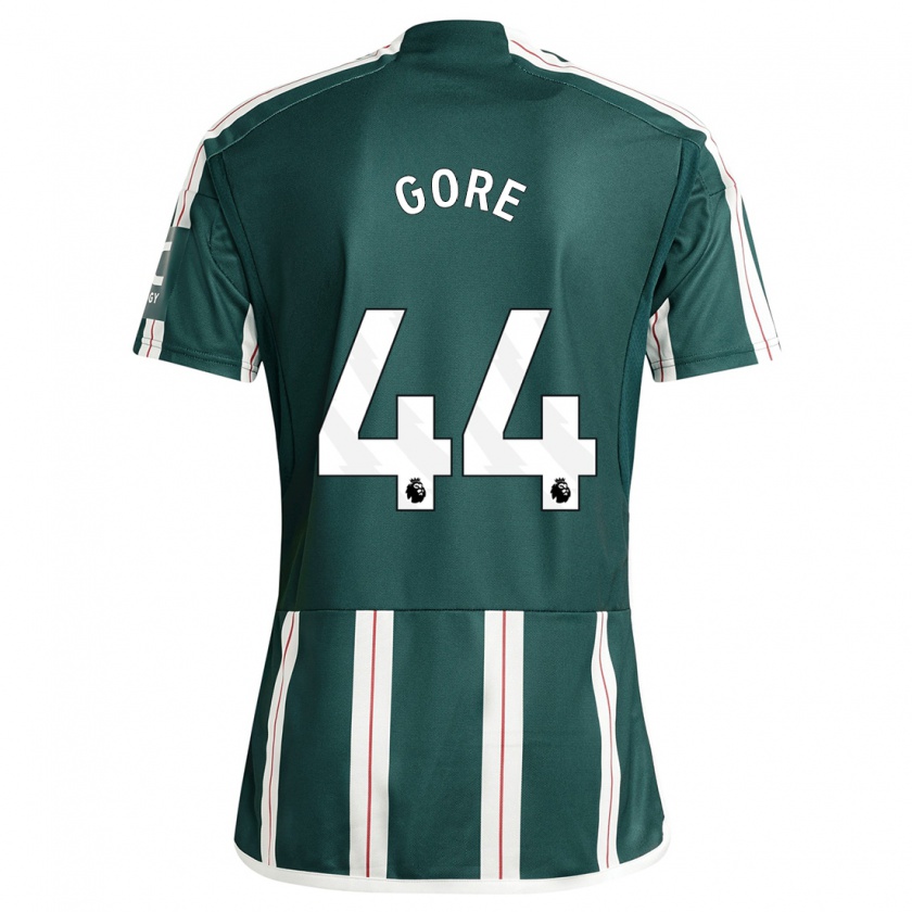 Kandiny Hombre Camiseta Daniel Gore #44 Verde Oscuro 2ª Equipación 2023/24 La Camisa México