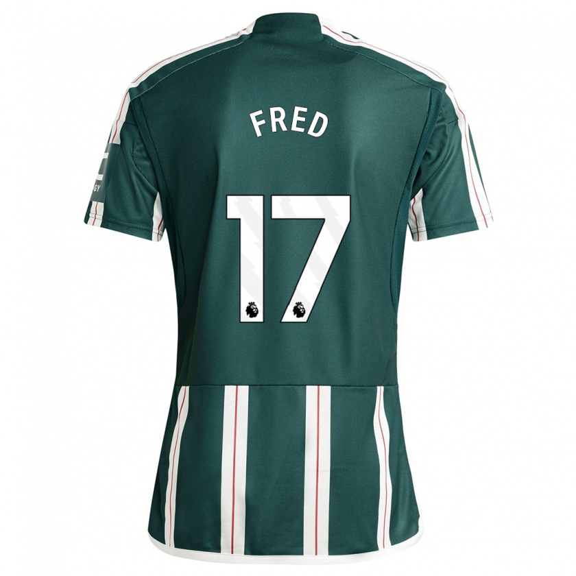 Kandiny Uomo Maglia Fred #17 Verde Scuro Kit Gara Away 2023/24 Maglietta