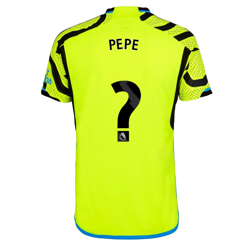 Kandiny Heren Nicolas Pépé #0 Geel Uitshirt Uittenue 2023/24 T-Shirt België