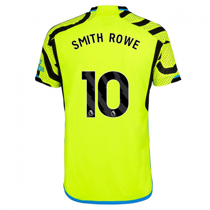 Kandiny Uomo Maglia Emile Smith Rowe #10 Giallo Kit Gara Away 2023/24 Maglietta