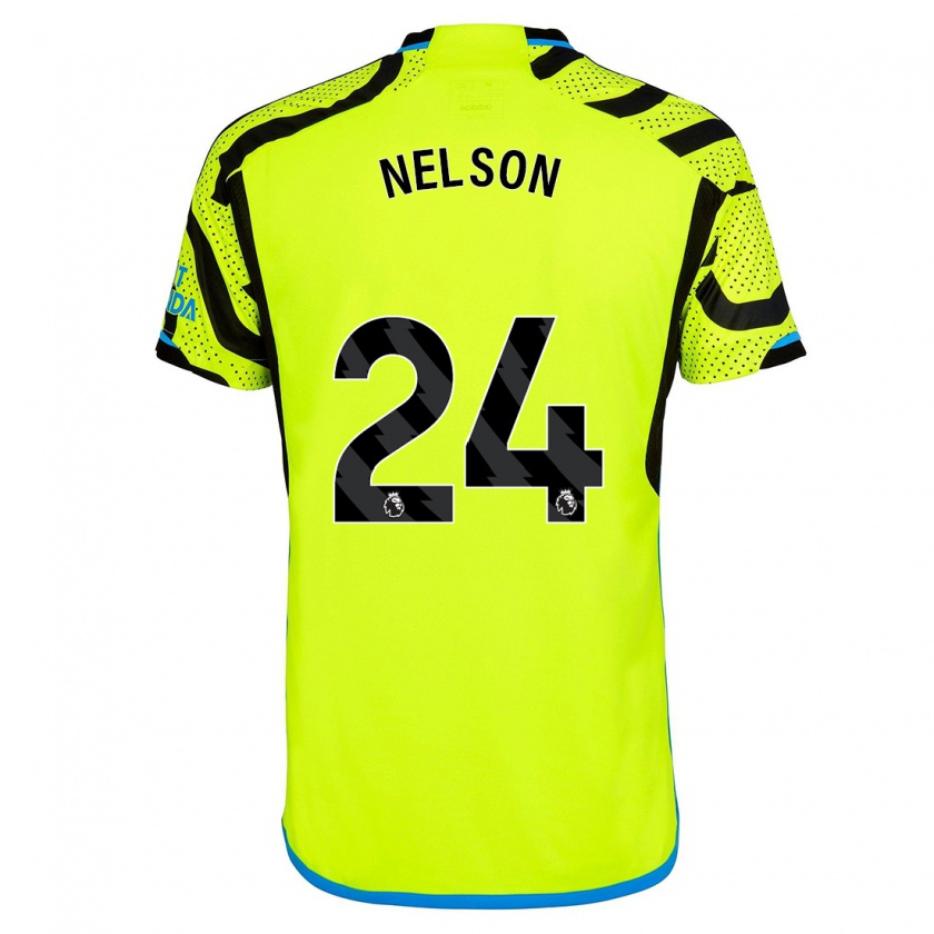 Kandiny Herren Reiss Nelson #24 Gelb Auswärtstrikot Trikot 2023/24 T-Shirt Österreich