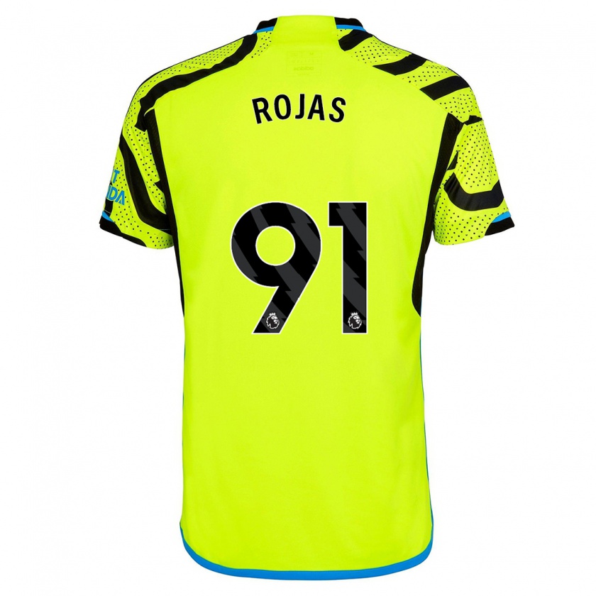 Kandiny Uomo Maglia Alexei Rojas #91 Giallo Kit Gara Away 2023/24 Maglietta