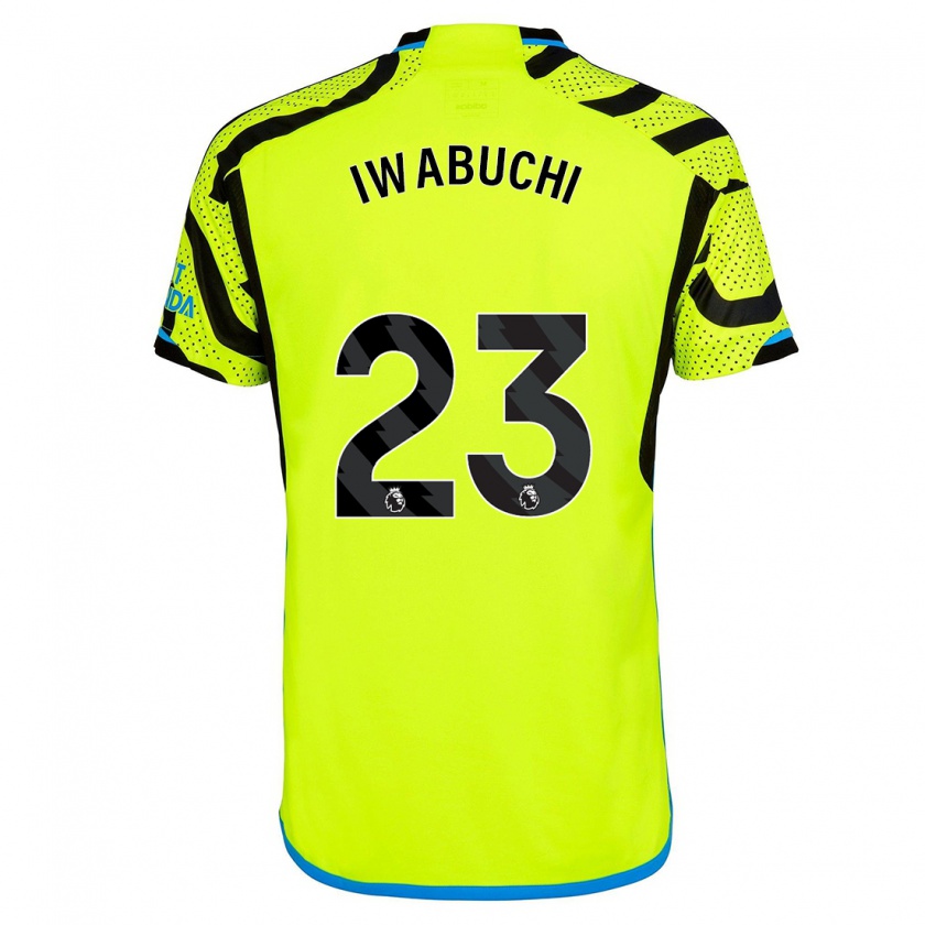 Kandiny Uomo Maglia Mana Iwabuchi #23 Giallo Kit Gara Away 2023/24 Maglietta