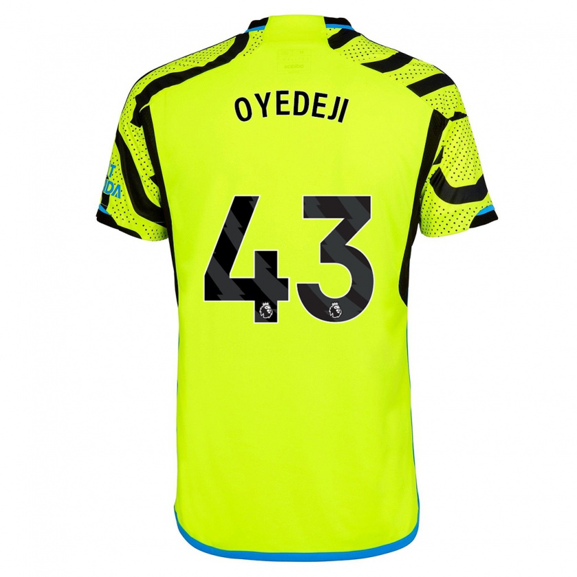 Kandiny Uomo Maglia Nathan Butler Oyedeji #43 Giallo Kit Gara Away 2023/24 Maglietta