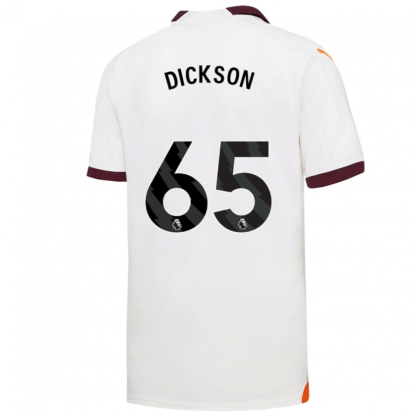 Kandiny Hombre Camiseta Will Dickson #65 Blanco 2ª Equipación 2023/24 La Camisa