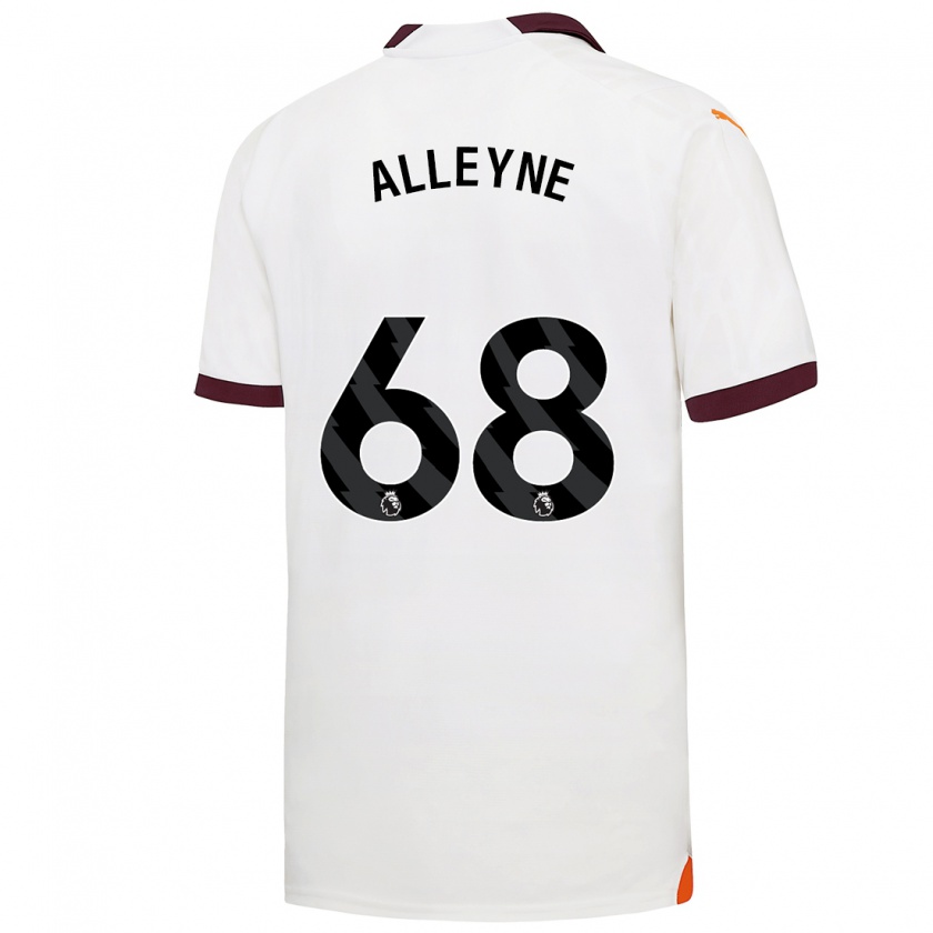 Kandiny Hombre Camiseta Max Alleyne #68 Blanco 2ª Equipación 2023/24 La Camisa