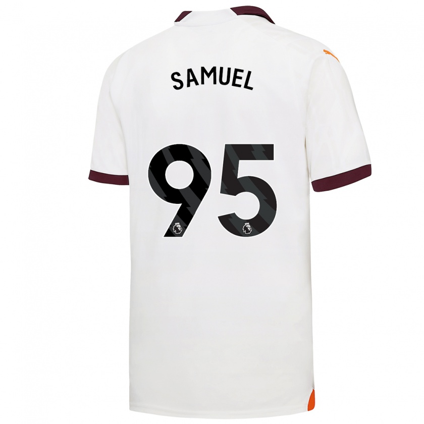 Kandiny Herren Lakyle Samuel #95 Weiß Auswärtstrikot Trikot 2023/24 T-Shirt Österreich