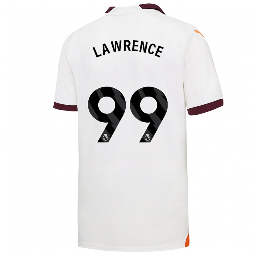 Kandiny Hombre Camiseta Emilio Lawrence #99 Blanco 2ª Equipación 2023/24 La Camisa