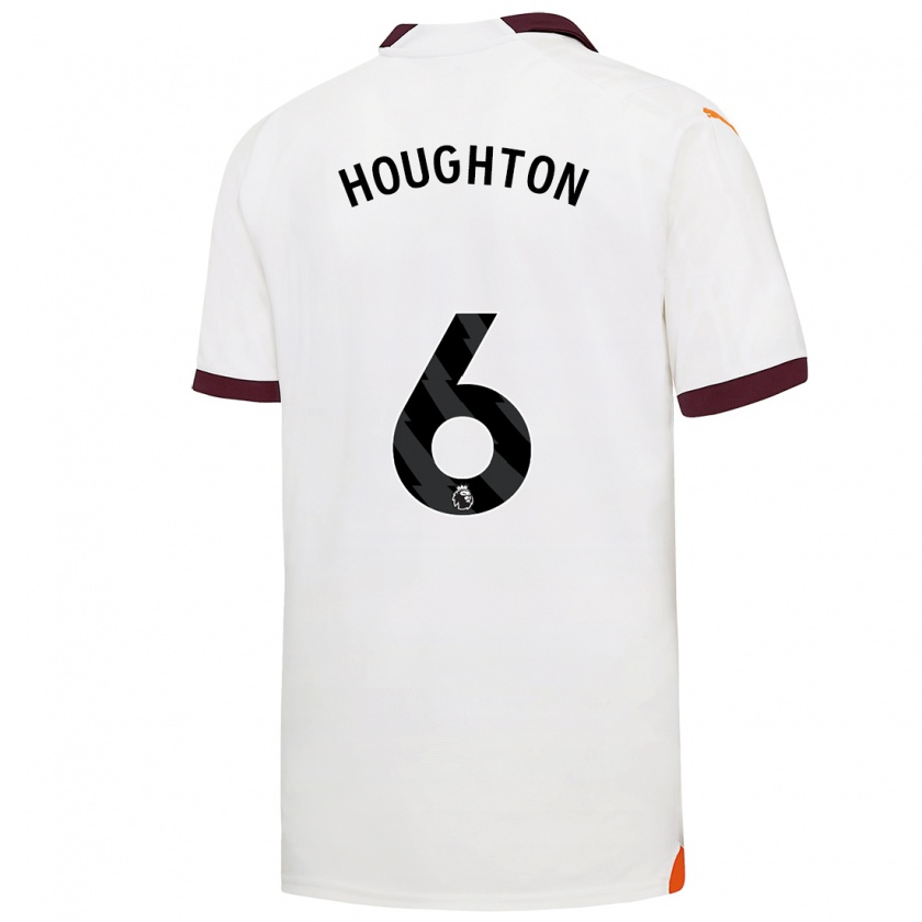 Kandiny Hombre Camiseta Steph Houghton #6 Blanco 2ª Equipación 2023/24 La Camisa