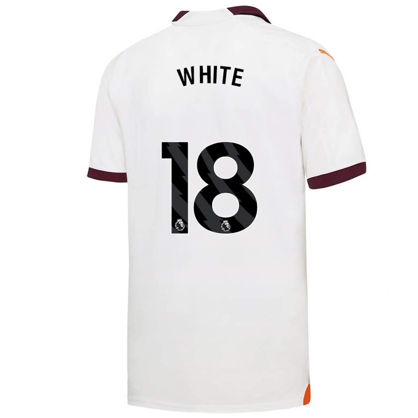 Kandiny Hombre Camiseta Ellen White #18 Blanco 2ª Equipación 2023/24 La Camisa