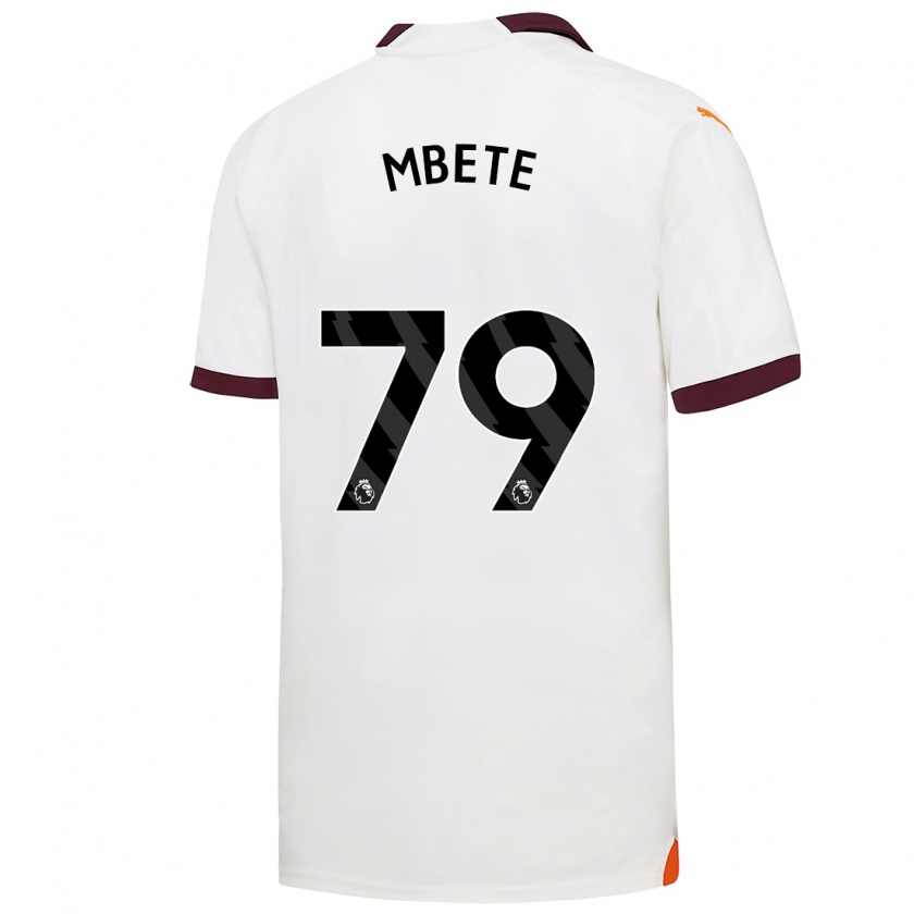 Kandiny Heren Luke Mbete #79 Wit Uitshirt Uittenue 2023/24 T-Shirt België