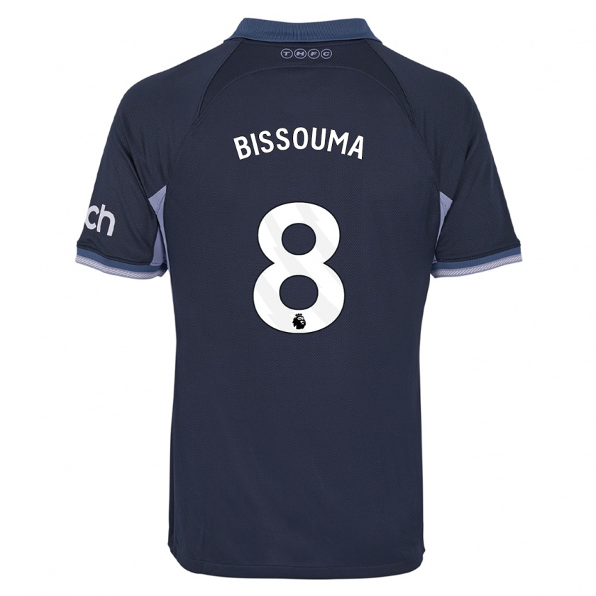 Kandiny Uomo Maglia Yves Bissouma #8 Blu Scuro Kit Gara Away 2023/24 Maglietta