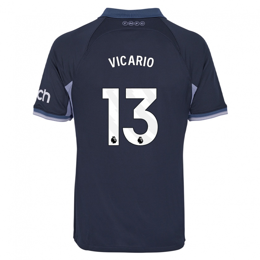 Kandiny Uomo Maglia Guglielmo Vicario #13 Blu Scuro Kit Gara Away 2023/24 Maglietta