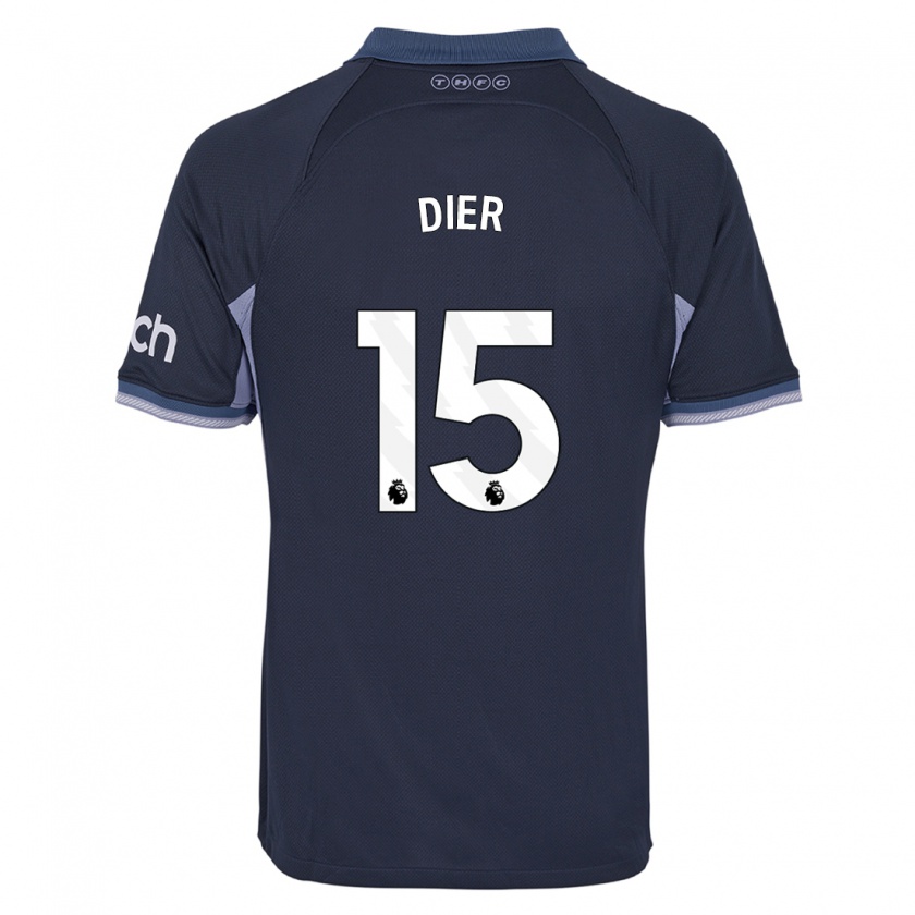 Kandiny Uomo Maglia Eric Dier #15 Blu Scuro Kit Gara Away 2023/24 Maglietta