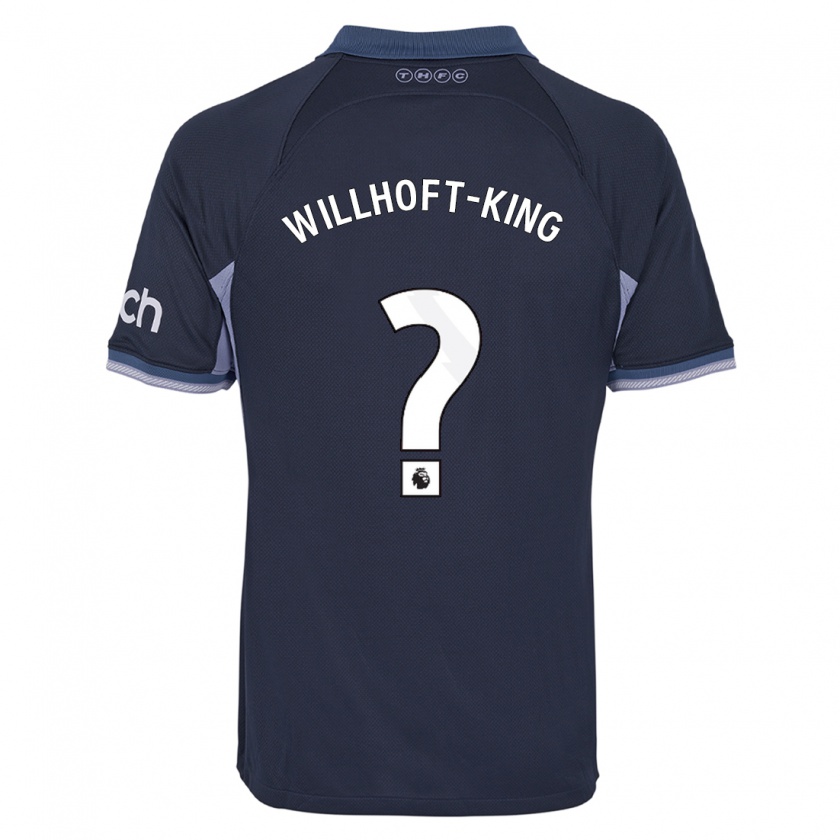 Kandiny Uomo Maglia Han Willhoft-King #0 Blu Scuro Kit Gara Away 2023/24 Maglietta