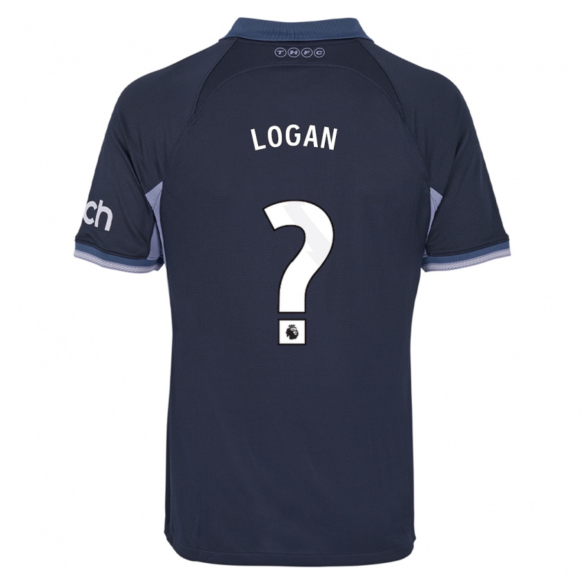 Kandiny Heren Calum Logan #0 Donkerblauw Uitshirt Uittenue 2023/24 T-Shirt België